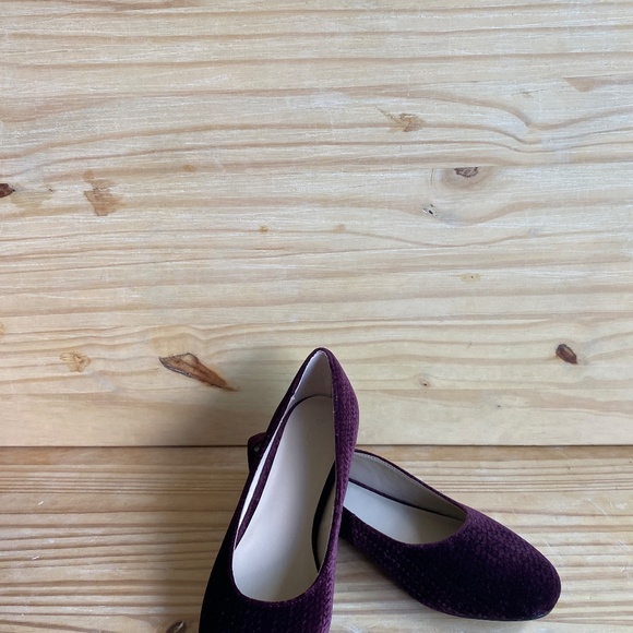 BOTIKER Purple/Maroon Suede Flats - Picture 2 of 8